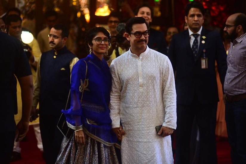 Amir Khan And Kiran Rao at isha Ambani Marriage