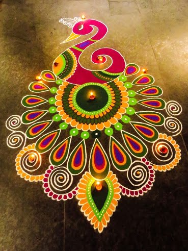 Diwali rangoli design