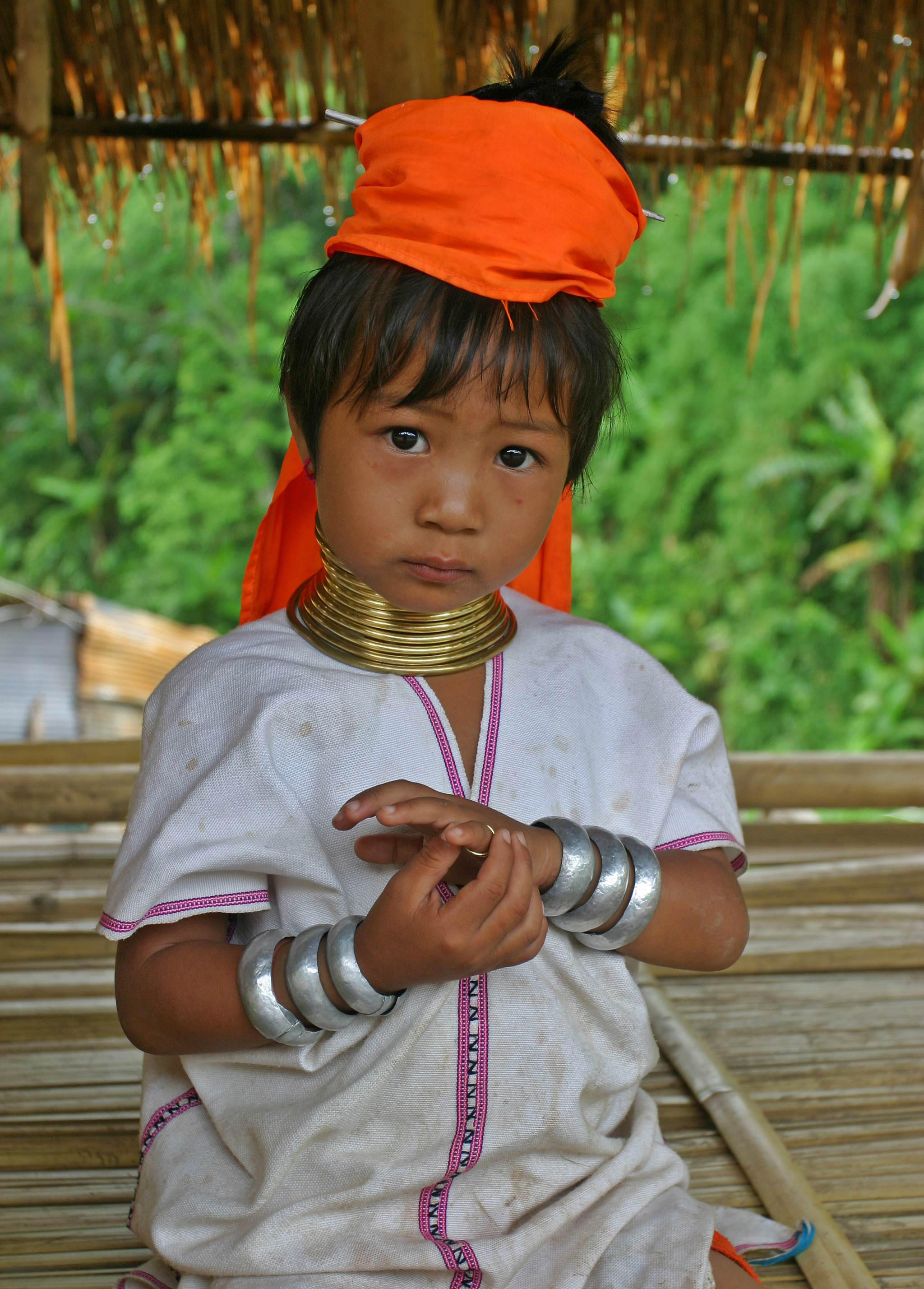 Karen Padaung Girl Portrait