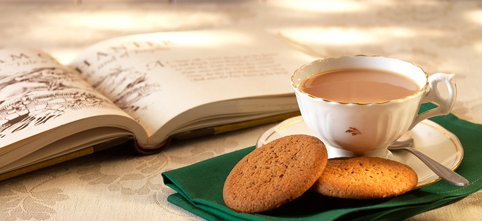 Tea Book and Biscuits