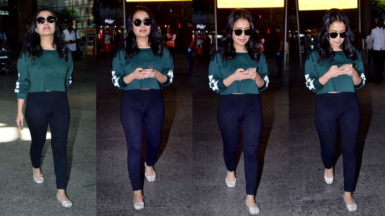 802818 neha kakkar airport