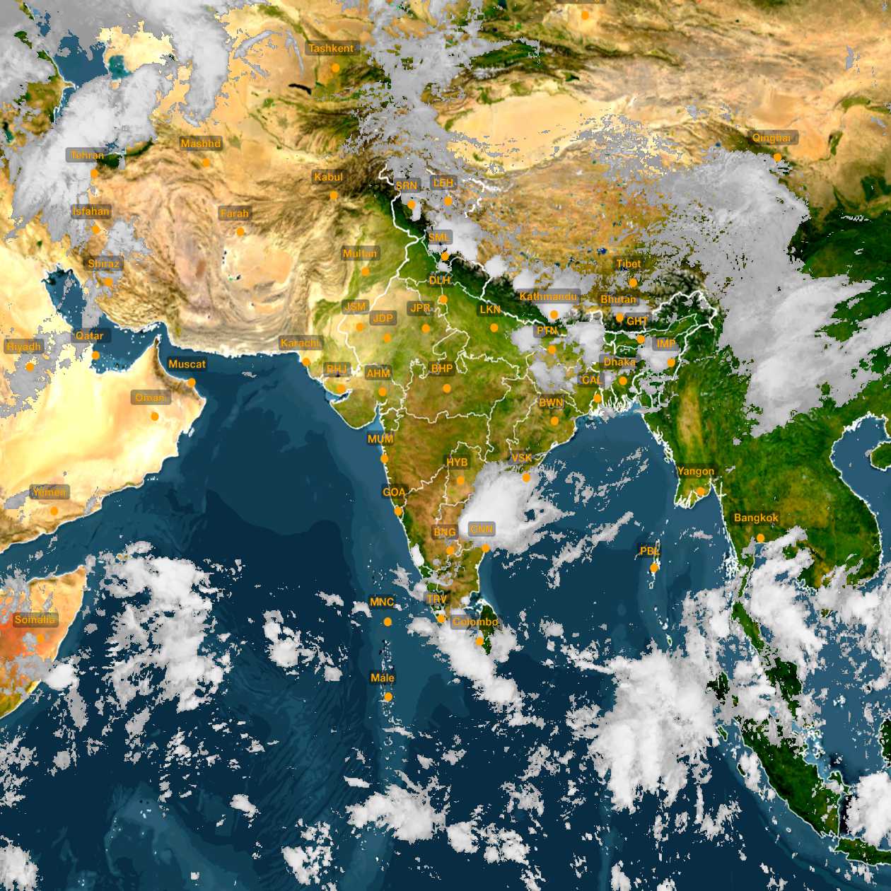 Satellite Image India 26 April 2020 09 00