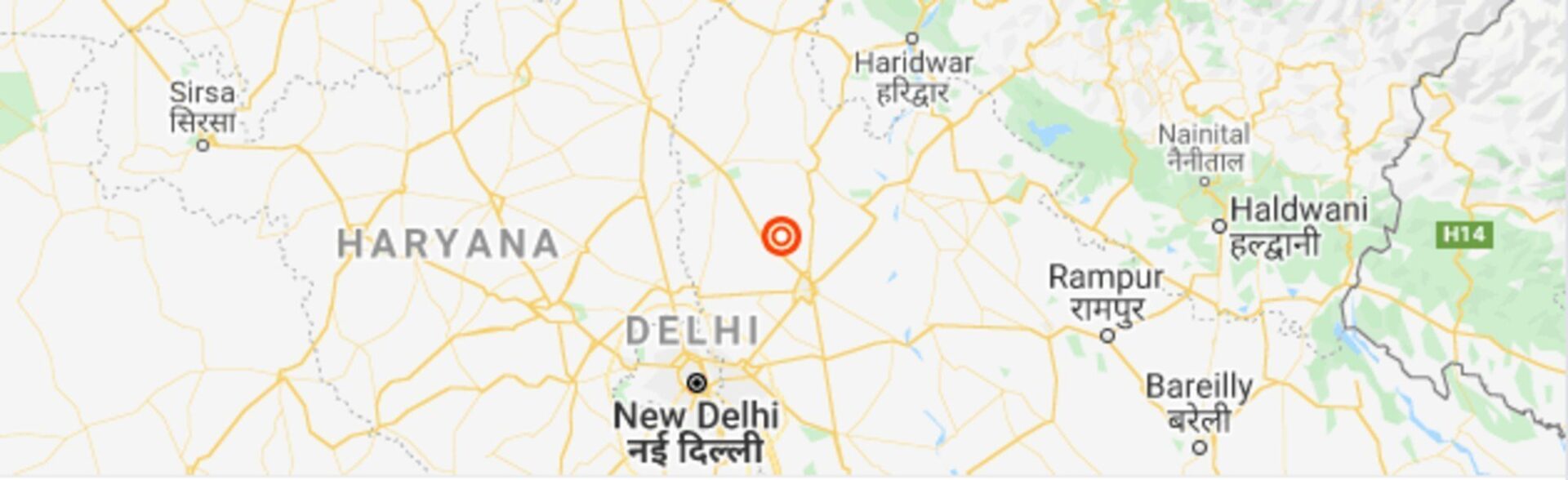 earthquake delhi today 1586696368