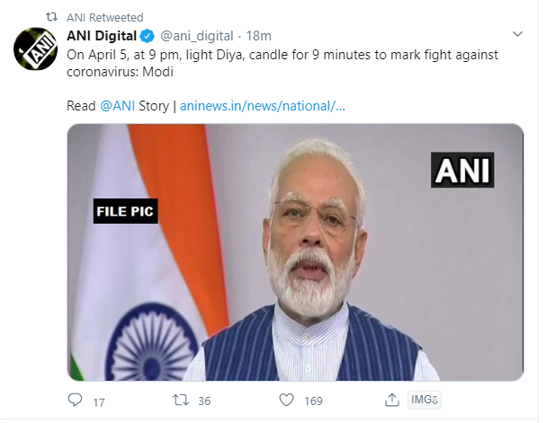 modi 5 april