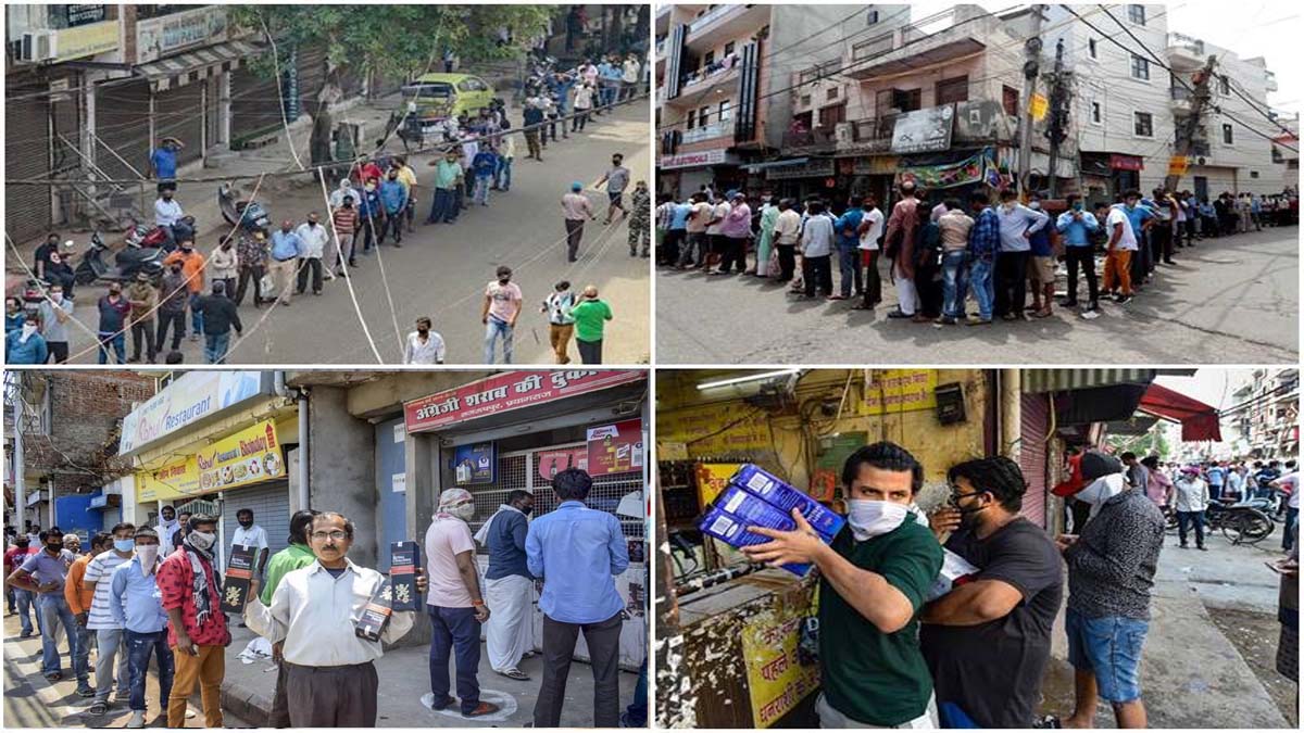 Liquor Shop Crowd