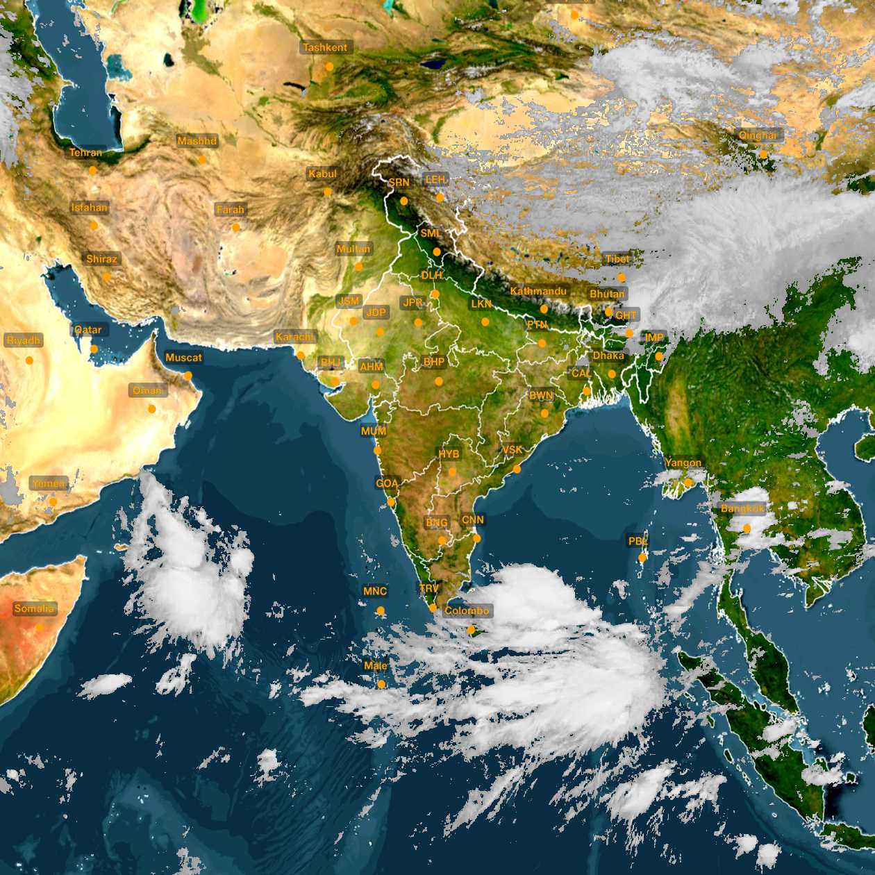 Satellite Image India 25 May 2020 10 00