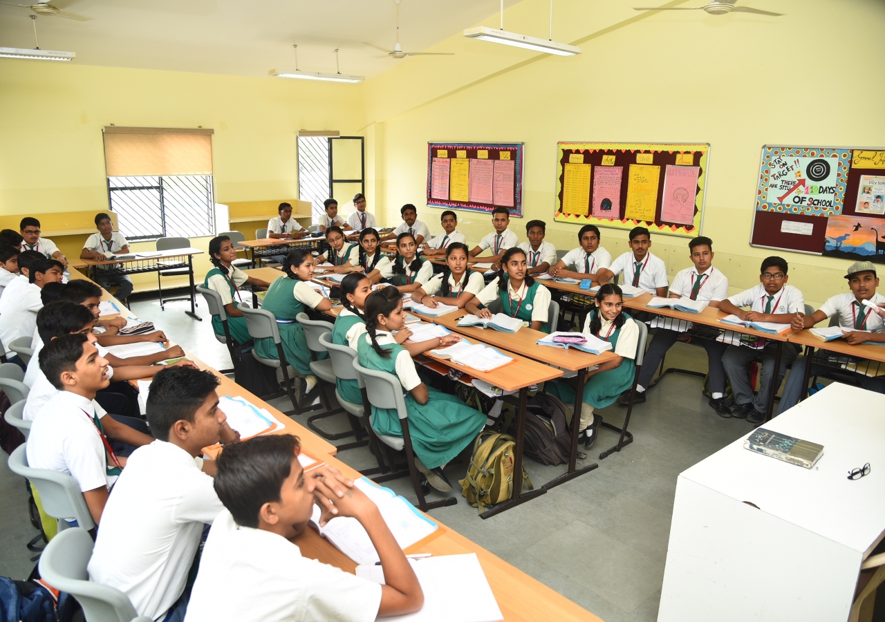 view of the classroom at aga khan school mundra 0