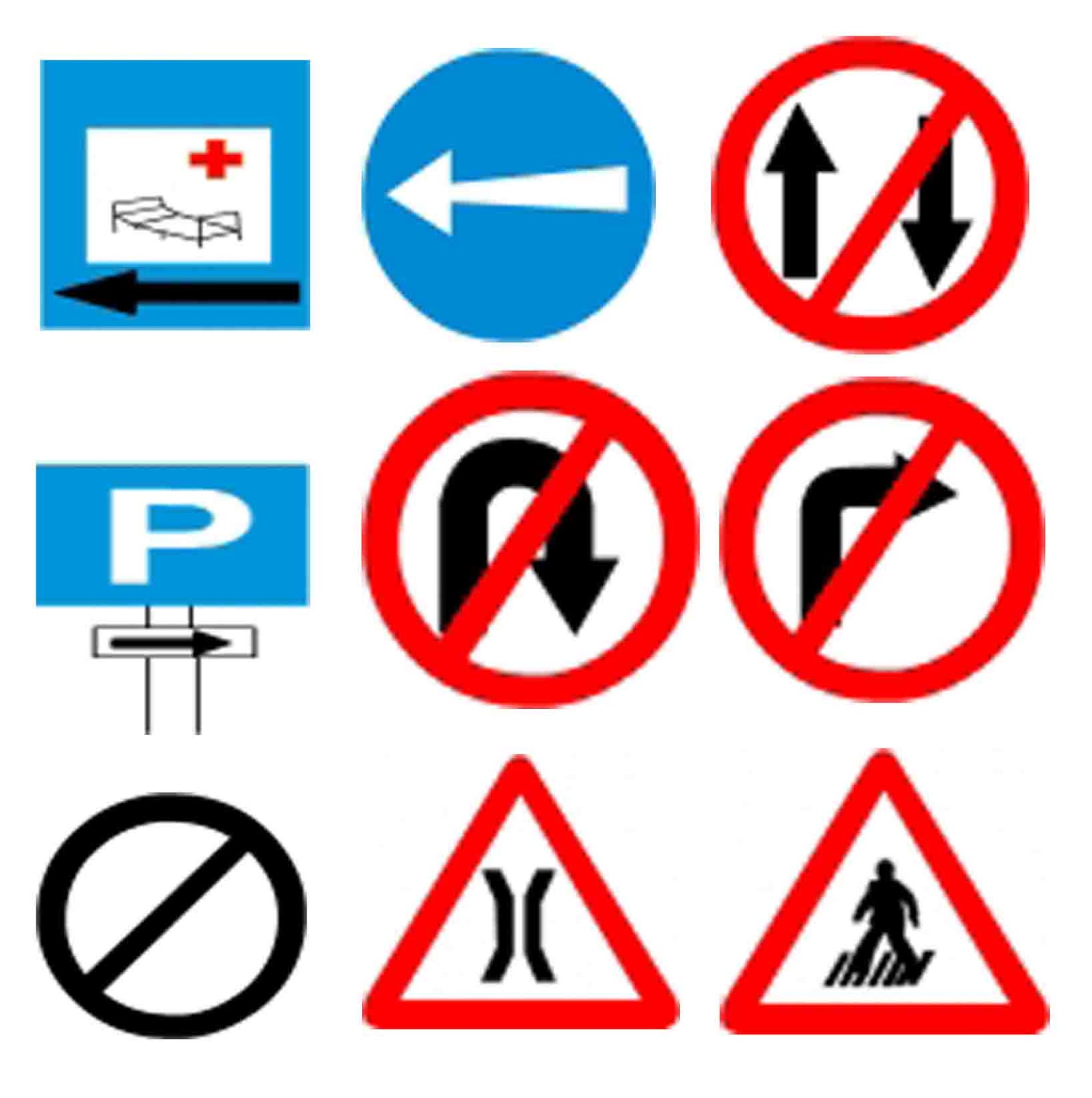 learning licence test questions symbols