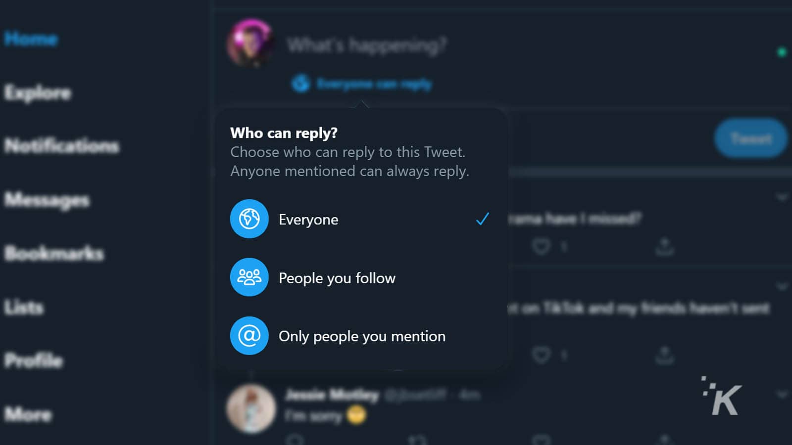 twitter reply feature