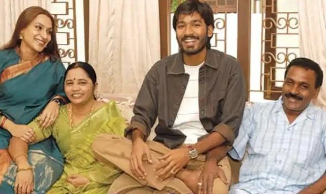 dhanush and aishwarya with kasturi raja