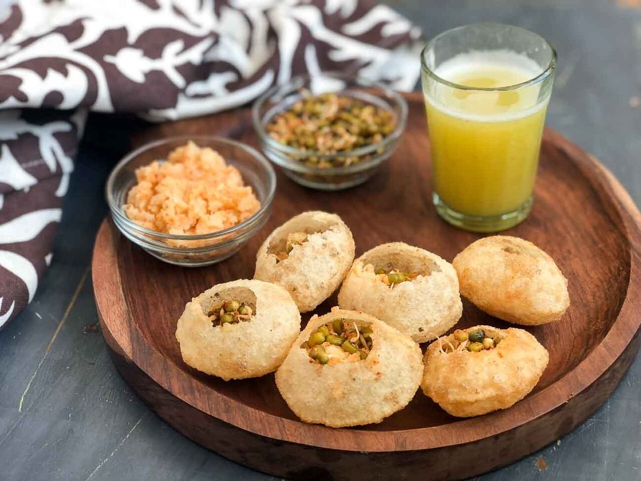 Sweet Spicy Pineapple Pani Puri Recipe