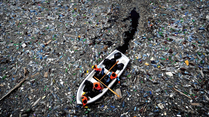 plastic in ocean