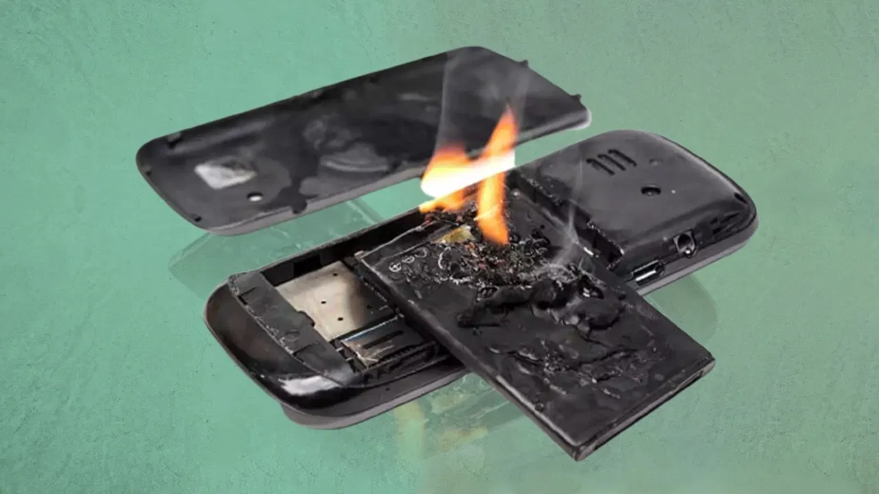 मोबाइल की बैटरी में विस्फोट