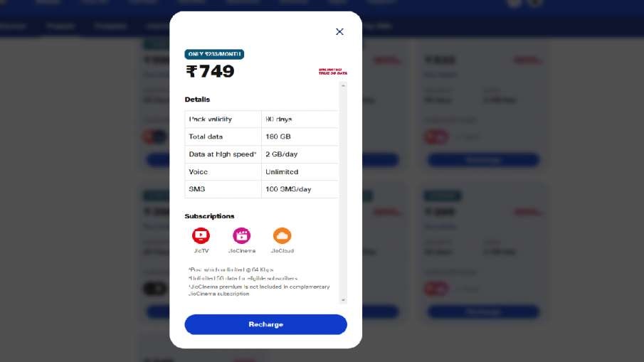 jio plan