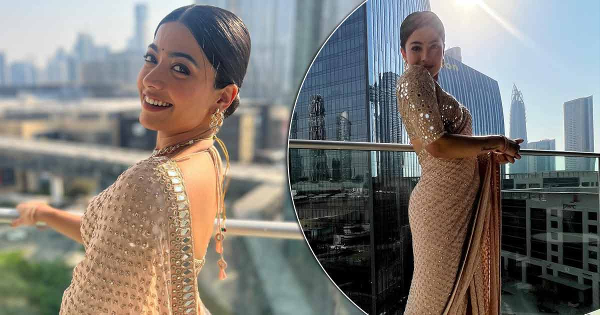 Rashmika Mandanna: જો તમારે પણ ઓફિસમાં સાડી પહેરવી હોય તો અજમાવો રશ્મિકા મંદન્નાનો આ લુક.