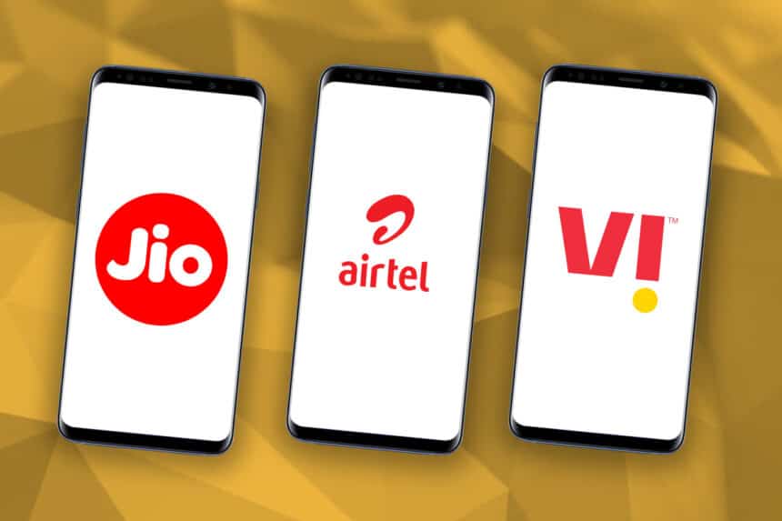 Jio airtel Vodafone Idea 1200