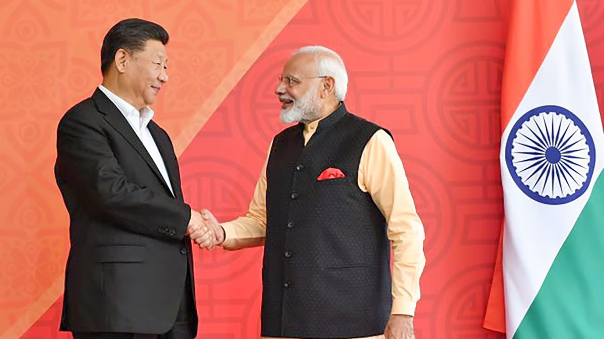 PM Modi Xi Jinping - BRICS Summit 2024