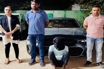 ahmedabad 23 year old bba graduate steals rs60 lakh bmw from showroom arrested in morbi lcla rptc