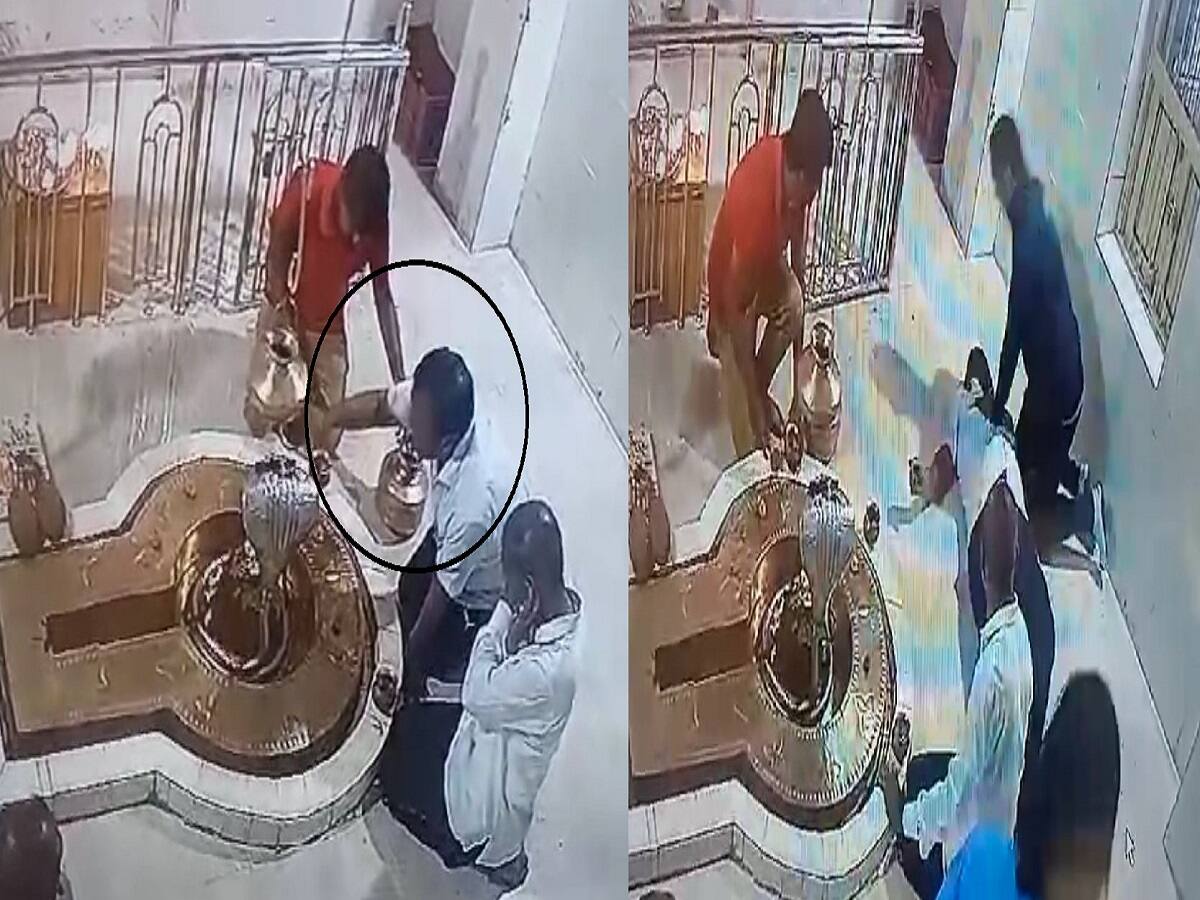 valsad man heart attack died during performing puja in temple cctv video viral1