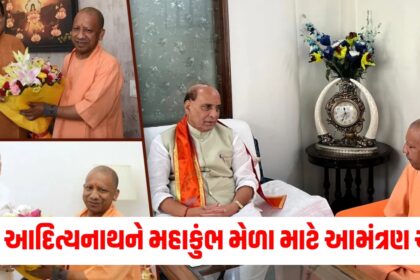 cm yogi adityanath met amit shah jp nadda invited them to maha kumbh mela85