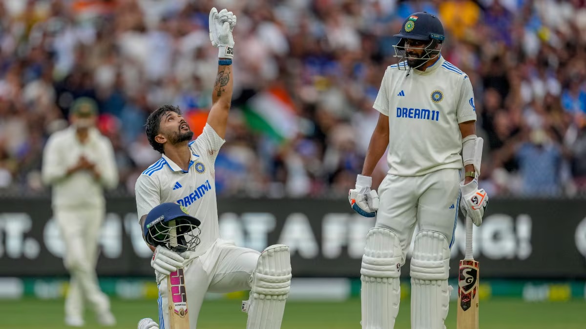 nitish reddy become first player to be top scorer four times in his first six innings while batting at number 7 or lower in tests ind vs au52