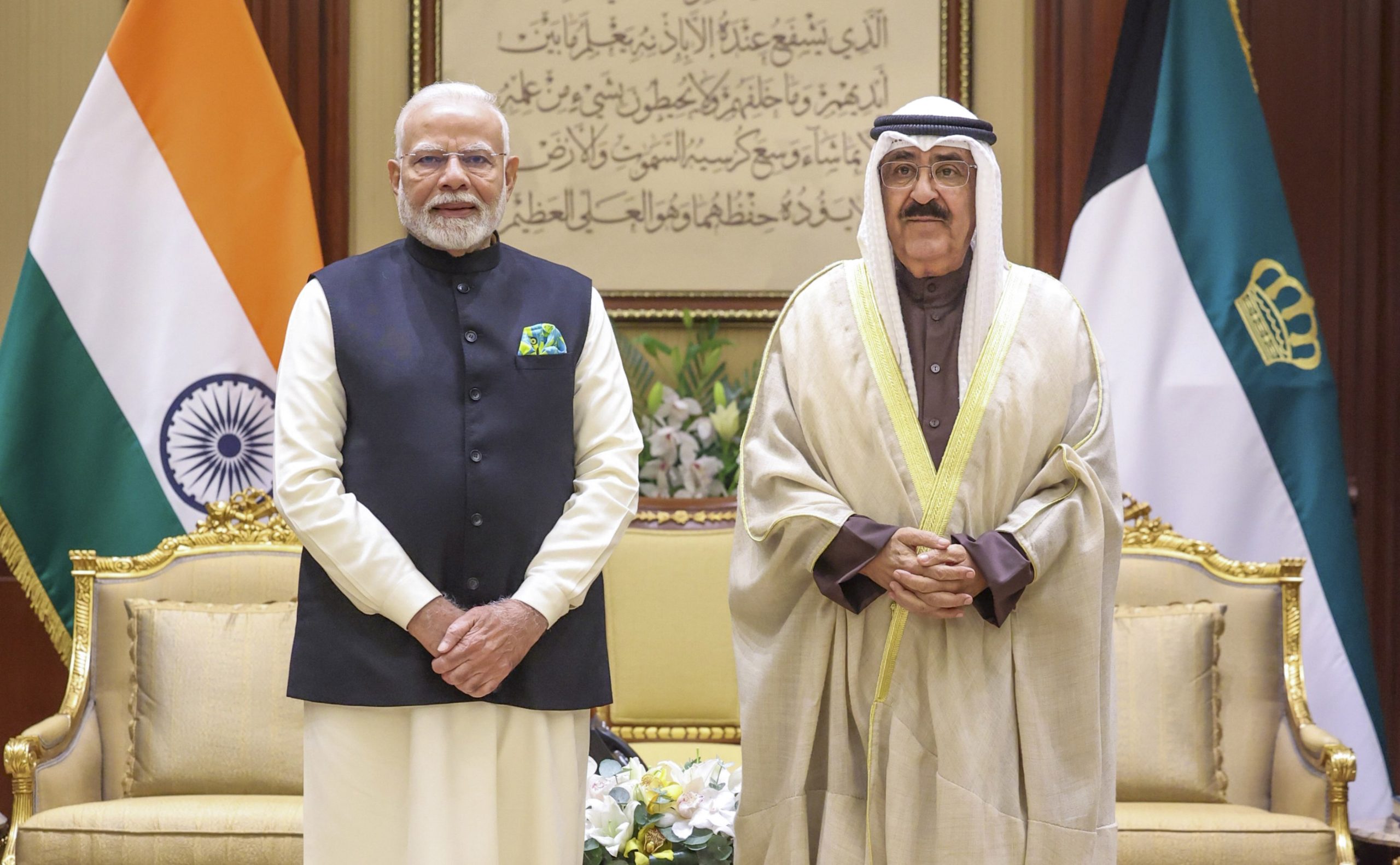 pm modi holds talks with kuwait amir india and kuwait relations elevated to strategic partnership1