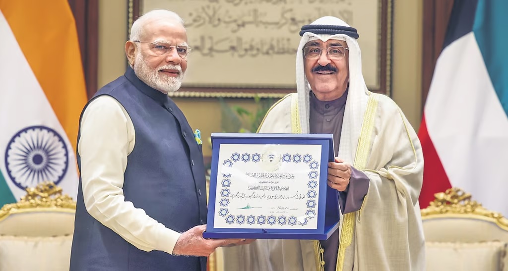 pm modi holds talks with kuwait amir india and kuwait relations elevated to strategic partnership2