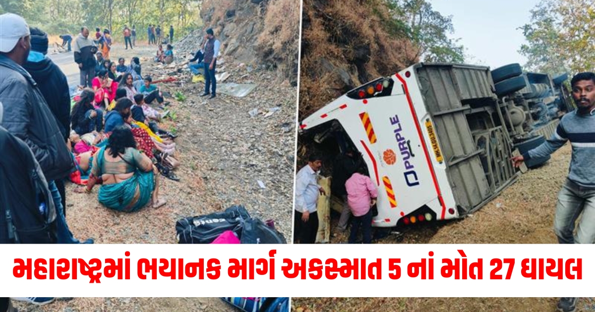 road accident in raigarh private bus going wedding overturned many death and injured