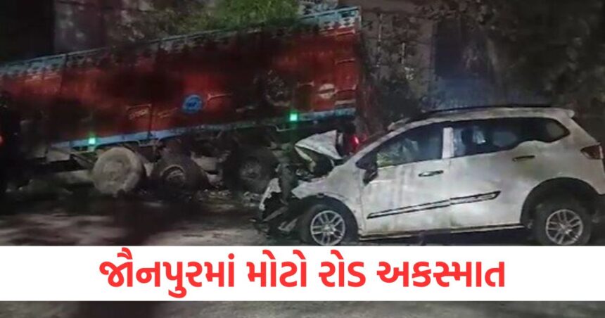 many devotees died in truck bus and car accident in jaunpur1