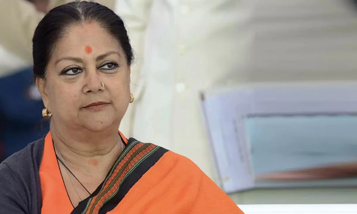 vasundhara raje reached the char bhuj nath temple former cm fuelled speculation of become bjp national president