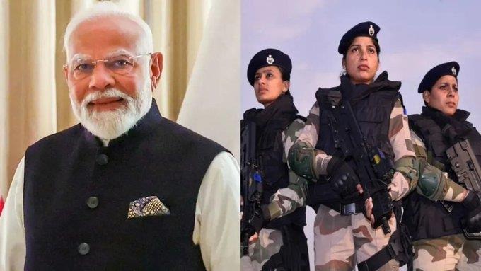 international womens day pm modi gujarat visit woman personnel deployed in security